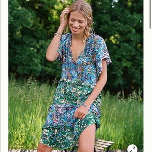 Anthropologie Robin Tiered Mini Dress